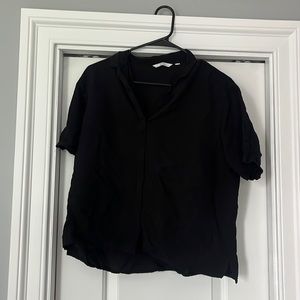 Uniqlo linen blend button front